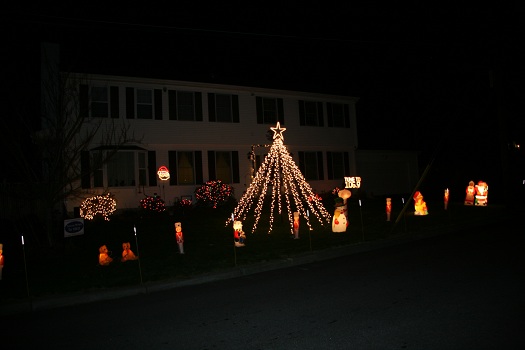 Lewis Christmas Night Display
